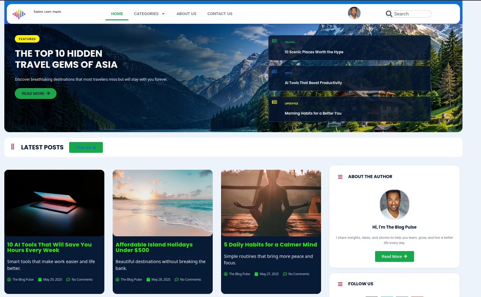 WordPress Auto Blog Website Development Figma Desgine + Elementor